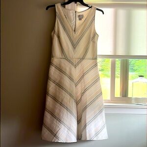 EUC Adrianna Papel Sleeveless Seersucker A-Line Dress